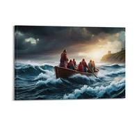 XKUGA Christian Poster Religious Beliefs Jesus Peace Poster Decorative Painting Canvas Wall Posters And Art Picture Print Modern Family Bedroom Decor Posters 24x36inch(60x90cm)