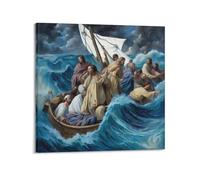 XKUGA Christian Poster Religious Beliefs Jesus Peace Poster Decorative Painting Canvas Wall Posters And Art Picture Print Modern Family Bedroom Decor Posters 12x12inch(30x30cm)