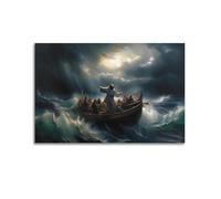 XKUGA Christian Poster Religious Beliefs Jesus Peace Poster Decorative Painting Canvas Wall Posters And Art Picture Print Modern Family Bedroom Decor Posters 16x24inch(40x60cm)
