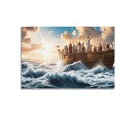 XKUGA Christian Poster Religious Beliefs Jesus Peace Poster Decorative Painting Canvas Wall Posters And Art Picture Print Modern Family Bedroom Decor Posters 12x18inch(30x45cm)