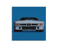 XKUGA Classic Supercar Poster E26 M1 Procar Retro Racing Poster Decorative Painting Canvas Wall Posters And Art Picture Print Modern Family Bedroom Decor Posters 16x16inch(40x40cm)