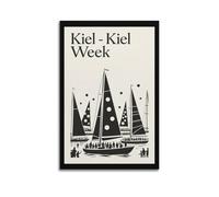 XKUGA Europe Retro Travel Poster Germany Kiel Week Festival Poster Decorative Painting Canvas Wall Posters And Art Picture Print Modern Family Bedroom Decor Posters 20x30inch(50x75cm)