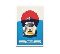XKUGA Legendary Racing 906 Carrera 6 Supercar Poster Poster Decorative Painting Canvas Wall Posters And Art Picture Print Modern Family Bedroom Decor Posters 20x30inch(50x75cm)
