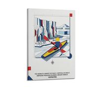 XKUGA Penguin Colony Ice Shelf Antarctica Kayaking Poster Modern Decorative Canvas Prints - Ideal Wall Art for Family, Man Cave, Game Room, Boys & Girls Bedroom 16x24inch(40x60cm)