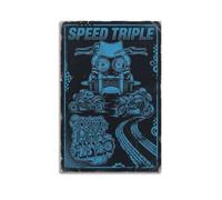 XKUGA Performance Sport Motorcycle Poster Speed Triple 1050 Track Modern Decorative Canvas Prints - Ideal Wall Art for Family, Man Cave, Game Room, Boys & Girls Bedroom 24x36inch(60x90cm)