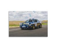 XKUGA Rally Car Poster WRC Subaru Impreza Sports Car Poster Decorative Painting Canvas Wall Posters And Art Picture Print Modern Family Bedroom Decor Posters 16x24inch(40x60cm)