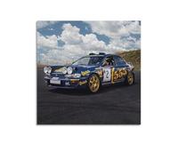 XKUGA Rally Cars Poster Wrc Subaru Impreza Sports Car Poster Decorative Painting Canvas Wall Posters And Art Picture Print Modern Family Bedroom Decor Posters 24x24inch(60x60cm)