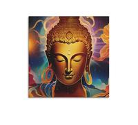 XKUGA Religion Artwork Poster The Great Buddha Poster Decorative Painting Canvas Wall Posters And Art Picture Print Modern Family Bedroom Decor Posters 20x20inch(50x50cm)