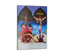 XKUGA Religion Jesus Christ Poster Adam And Eve Bible Story Poster Decorative Painting Canvas Wall Posters And Art Picture Print Modern Family Bedroom Decor Posters 16x24inch(40x60cm)