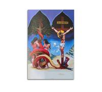 XKUGA Religion Jesus Christ Poster Adam And Eve Bible Story Poster Decorative Painting Canvas Wall Posters And Art Picture Print Modern Family Bedroom Decor Posters 20x30inch(50x75cm)