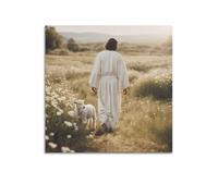 XKUGA Religion Poster Christianity Great Jesus 2 Poster Decorative Painting Canvas Wall Posters And Art Picture Print Modern Family Bedroom Decor Posters 28x28inch(70x70cm)