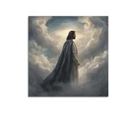 XKUGA Religion Poster Christianity Great Jesus 60 Poster Decorative Painting Canvas Wall Posters And Art Picture Print Modern Family Bedroom Decor Posters 12x12inch(30x30cm)