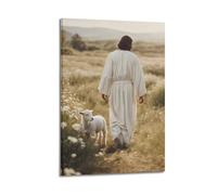 XKUGA Religion Poster Christianity Great Jesus Poster Decorative Painting Canvas Wall Posters And Art Picture Print Modern Family Bedroom Decor Posters 20x30inch(50x75cm)