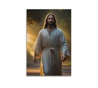 XKUGA Religion Poster The Great Jesus The Savior Poster Decorative Painting Canvas Wall Posters And Art Picture Print Modern Family Bedroom Decor Posters 24x36inch(60x90cm)