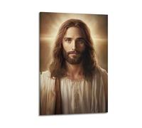 XKUGA Religion Poster The Great Jesus The Savior Poster Decorative Painting Canvas Wall Posters And Art Picture Print Modern Family Bedroom Decor Posters 24x36inch(60x90cm)