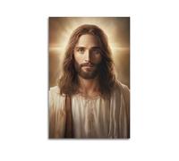 XKUGA Religion Poster The Great Jesus The Savior Poster Decorative Painting Canvas Wall Posters And Art Picture Print Modern Family Bedroom Decor Posters 16x24inch(40x60cm)