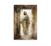 XKUGA Religion Poster The Great Jesus The Savior Poster Decorative Painting Canvas Wall Posters And Art Picture Print Modern Family Bedroom Decor Posters 12x18inch(30x45cm)