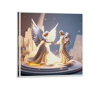 XKUGA Religious Poster Jesus Christ Holy Spirit Coming Poster Decorative Painting Canvas Wall Posters And Art Picture Print Modern Family Bedroom Decor Posters 28x28inch(70x70cm)