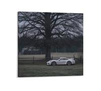 XKUGA Sports Car Poster 911 Turbo Targa Oak Winter Scene Poster Decorative Painting Canvas Wall Posters And Art Picture Print Modern Family Bedroom Decor Posters 28x28inch(70x70cm)