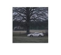 XKUGA Sports Car Poster 911 Turbo Targa Oak Winter Scene Poster Decorative Painting Canvas Wall Posters And Art Picture Print Modern Family Bedroom Decor Posters 28x28inch(70x70cm)