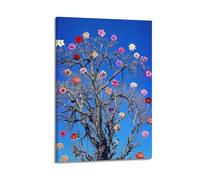 XKUGA Surreal Spring Nature Landscape Poster Zen Trees Flowers Modern Decorative Canvas Prints - Ideal Wall Art for Family, Man Cave, Game Room, Boys & Girls Bedroom 24x36inch(60x90cm)