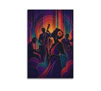 XKUGA Vintage Jazz Singer Style Blues Legend Poster Modern Decorative Canvas Prints - Ideal Wall Art for Family, Man Cave, Game Room, Boys & Girls Bedroom 24x36inch(60x90cm)