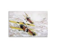 XKUGA Vintage WWI Fighter Plane Poster Hansa-Brandenburg DI - Flik41J Poster Decorative Painting Canvas Wall Posters And Art Picture Print Modern Family Bedroom Decor Posters 12x18inch(30x45cm)