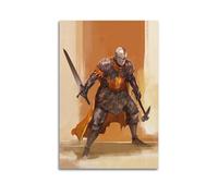 XKUGA War Military Poster Europe Crusader Knight Modern Decorative Canvas Prints - Ideal Wall Art for Family, Man Cave, Game Room, Boys & Girls Bedroom 12x18inch(30x45cm)
