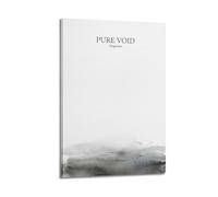 XKUGA Zen Landscape Poster Pure Void Ink Mountain Calm Meditation Modern Decorative Canvas Prints - Ideal Wall Art for Family, Man Cave, Game Room, Boys & Girls Bedroom 24x36inch(60x90cm)