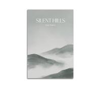 XKUGA Zen Landscape Poster Silent Hills Mist Nature Healing Meditation Modern Decorative Canvas Prints - Ideal Wall Art for Family, Man Cave, Game Room, Boys & Girls Bedroom 24x36inch(60x90cm)
