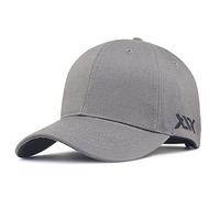 XKUN Baseball cap 58-60 60-68Cm Large Head Man Big Size Causal Peaked Hats Cool Hip Hop Hat Man Plus Size Baseball Caps-Gray,Xl 60-68Cm