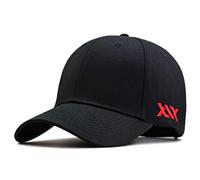 XKUN Baseball cap 58-60 60-68Cm Large Head Man Big Size Causal Peaked Hats Cool Hip Hop Hat Man Plus Size Baseball Caps-Black,Xl 60-68Cm