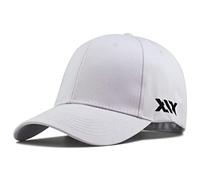 XKUN Baseball cap 58-60 60-68Cm Large Head Man Big Size Causal Peaked Hats Cool Hip Hop Hat Man Plus Size Baseball Caps-White,Xl 60-68Cm