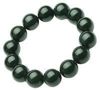 XKXKZXKFYL China Natural Hetian Green Jade Nephrite Carved Bangle Bracelet