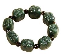 XKXKZXKFYL China Natural Hetian Green Jade Nephrite Carved Bangle Bracelet