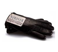 Nordvek Mens Leather Gloves - Sheepskin Lining # 302-100 - Black - XL