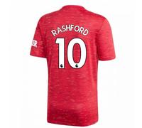 (XL) 2020-2021 Man Utd Adidas Home Football Shirt (RASHFORD 10)