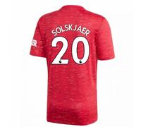 (XL) 2020-2021 Man Utd Adidas Home Football Shirt (SOLSKJAER 20)