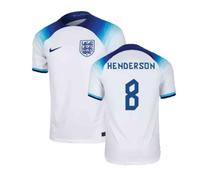 England Men's 2022-2023 Home Shirt (Henderson 8) in White | Size: XL England White XL