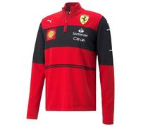 (XL) 2022 Ferrari Team Half Zip Jumper (Red)