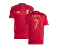 (XL) 2024-2025 Belgium Home Shirt (De Bruyne 7)