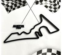 XL 30cm Formula 1 Circuit Wall Art - Grand Prix Race Track Sculpture - Motorsport Gift - Monaco - Spa - Monza - Any Track (USA - Austin)