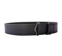 (XL - 34" - 45") Leather Kilt Belt Black Grained Hook and Loop Scottish Made 2.25" Wide Available in 6 Sizes