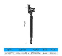 (XL-460 UV5, One size) Ultra-Quiet Submersible Water Fountain Pump Filter Fish Pond Aquarium Water Pump Fish Tank UV Germicidal Lamp Aquarium Air Pump
