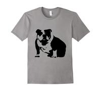 (XL) Abstract English Bulldog T-shirt - Dog lovers Tshirt-Father's Day