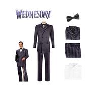 (XL) Addams The Family Gomez Addams Cosplay Costume Halloween Carnival Outfits Suit