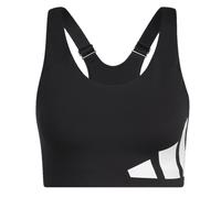 (XL) adidas Women's Sports Bra Black High-Support Logo Bra - New