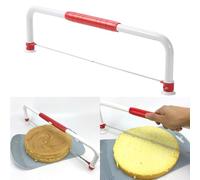 XL Adjustable Cake Leveler Slicer Cutter for 6-16 Inch Large Layer Cakes, Stratification Auxiliary Leveling Baking Tool, Bread Slicer, Toast Cutter, Stainless Steel Food Saw