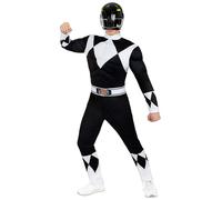 (XL) Adult Black Power Ranger Costume