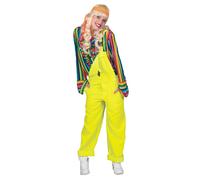 (XL) Adult fluorescent yellow jumpsuit costume